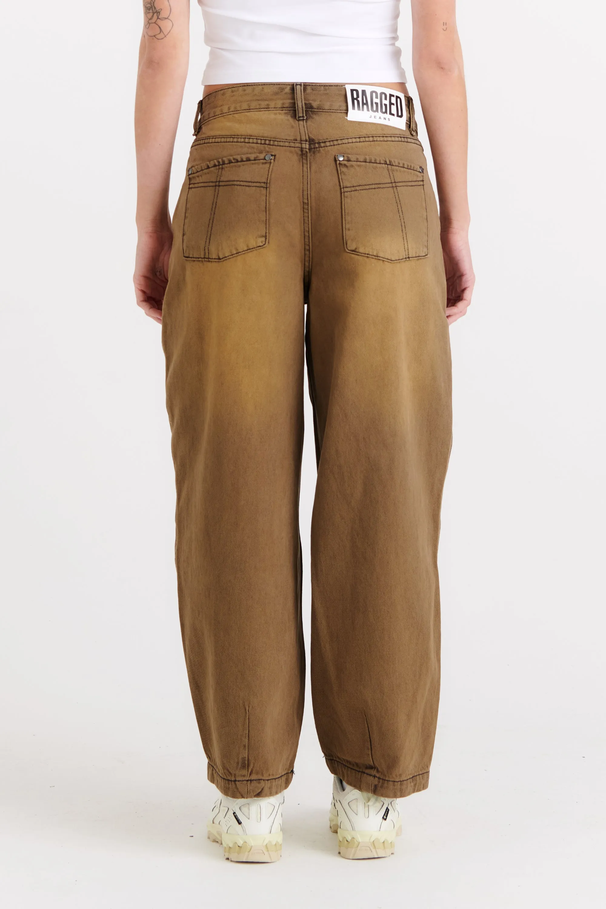 Goliath Jean Brown Wash