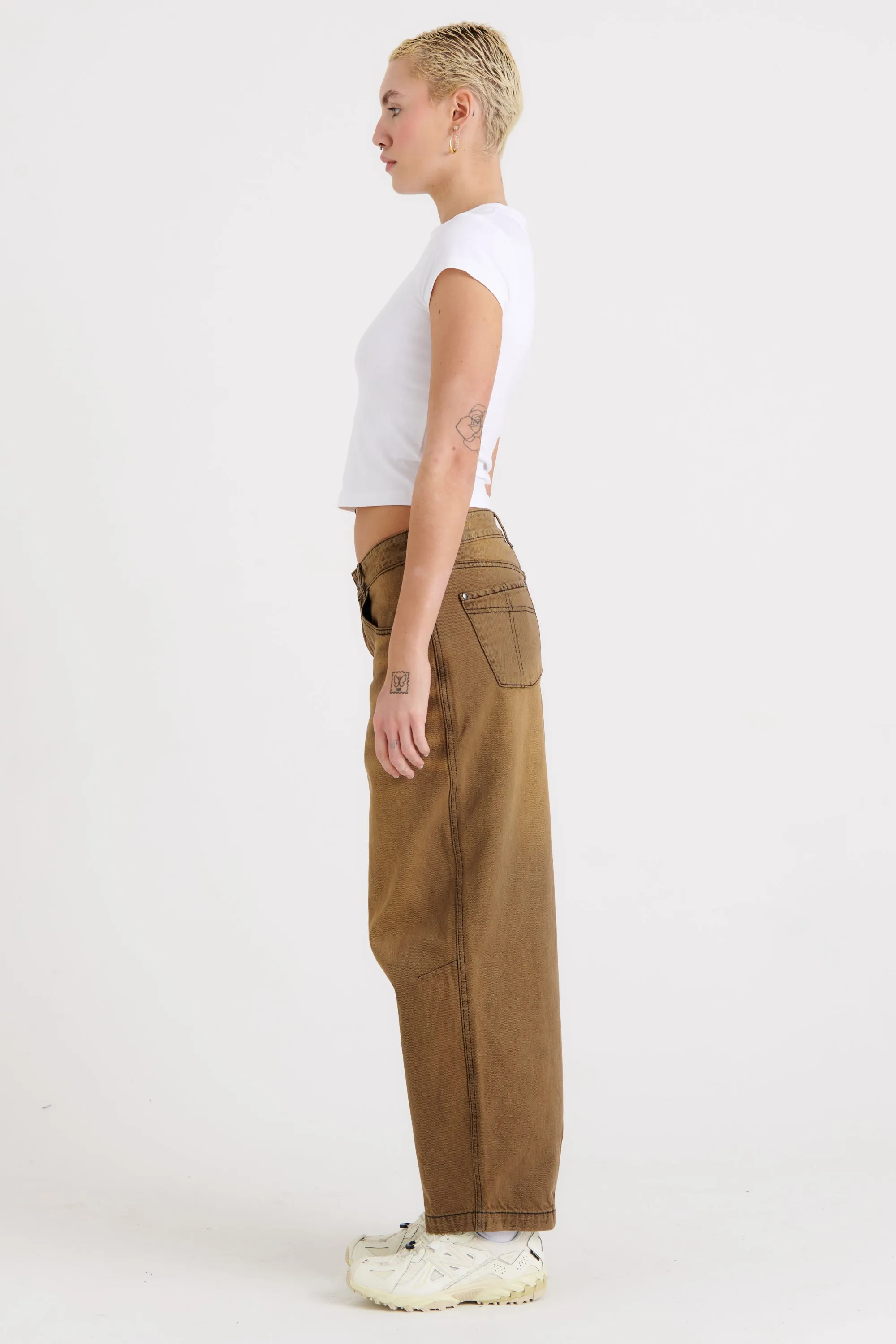 Goliath Jean Brown Wash