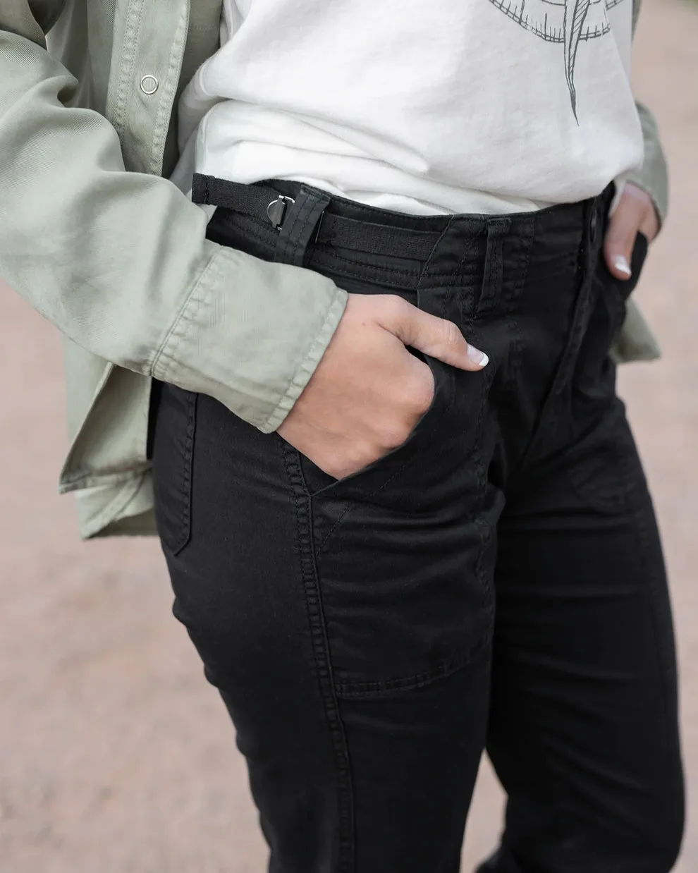 Grace & Lace Camper Cargo Pants - Black