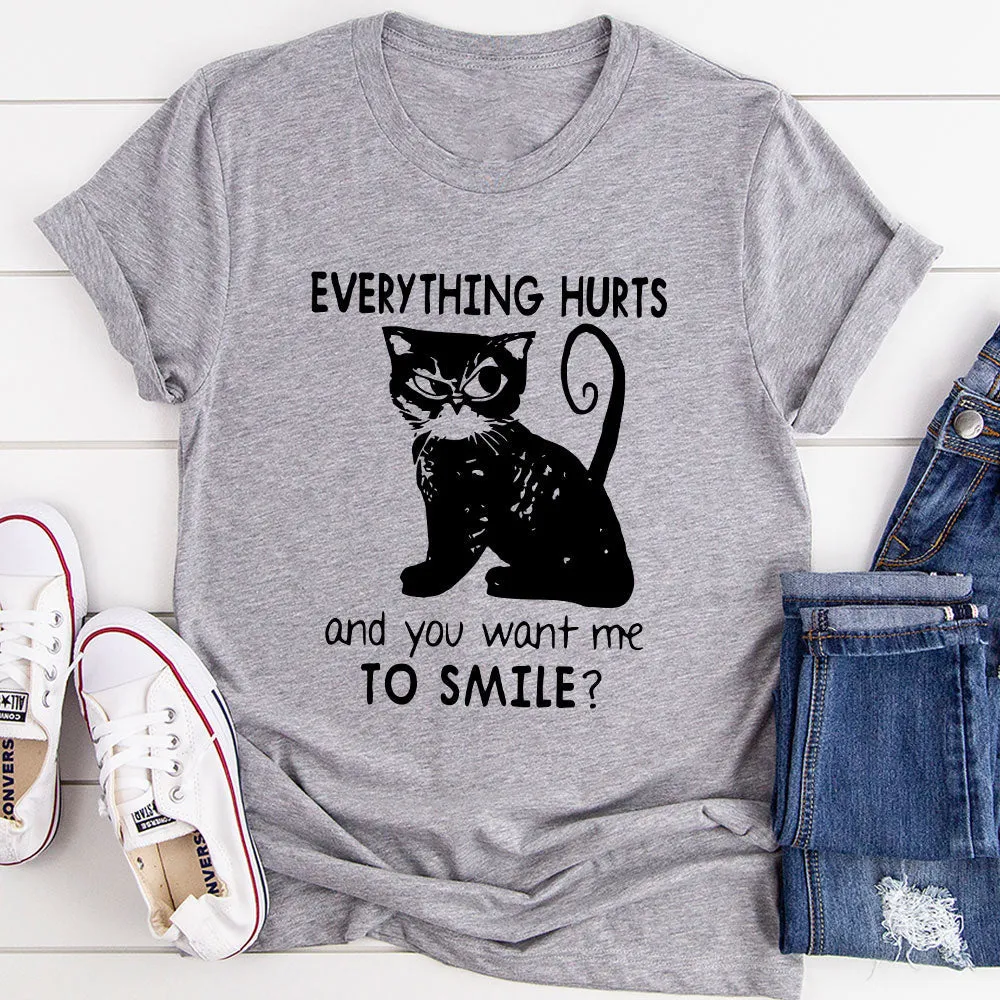 Graphic T-Shirts Everything Hurts T-Shirt