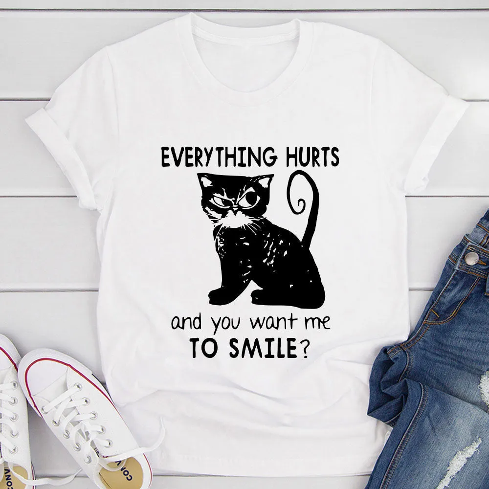 Graphic T-Shirts Everything Hurts T-Shirt