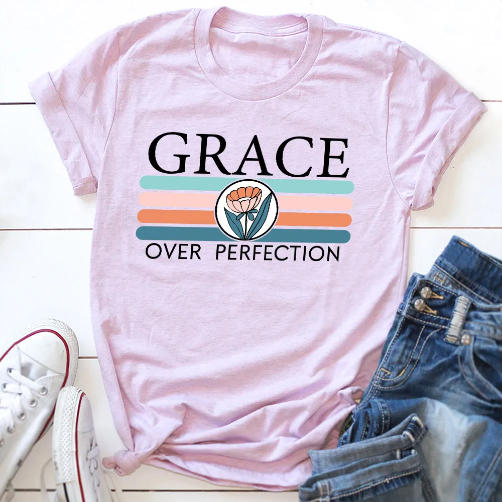 Graphic T-Shirts Grace Over Perfection T-Shirt