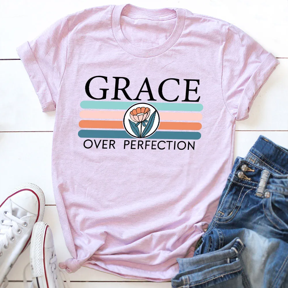 Graphic T-Shirts Grace Over Perfection T-Shirt