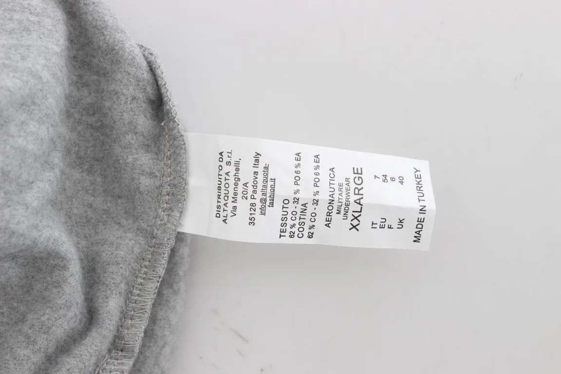 Gray Cotton Stretch Pants