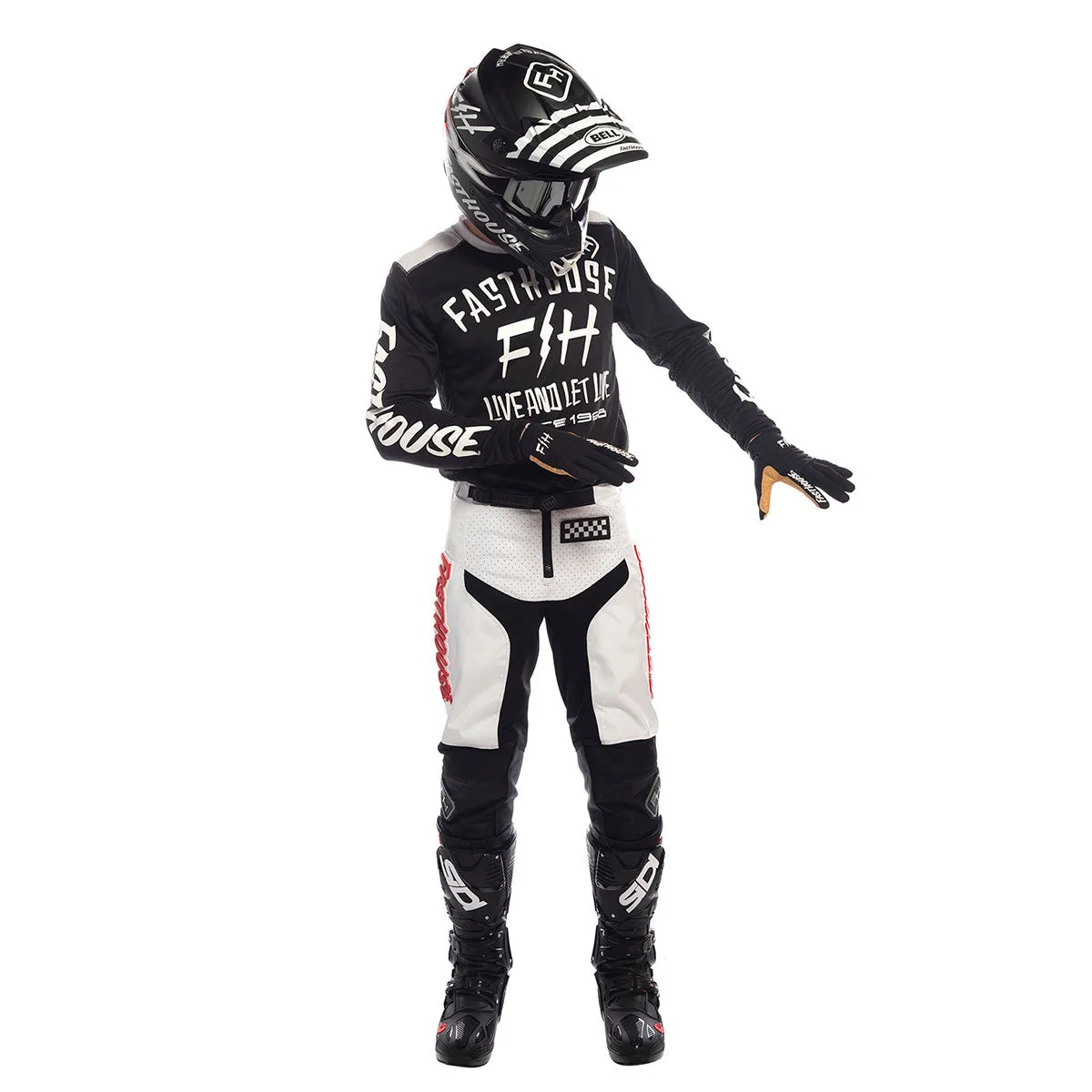 Grindhouse Pant - White/Red