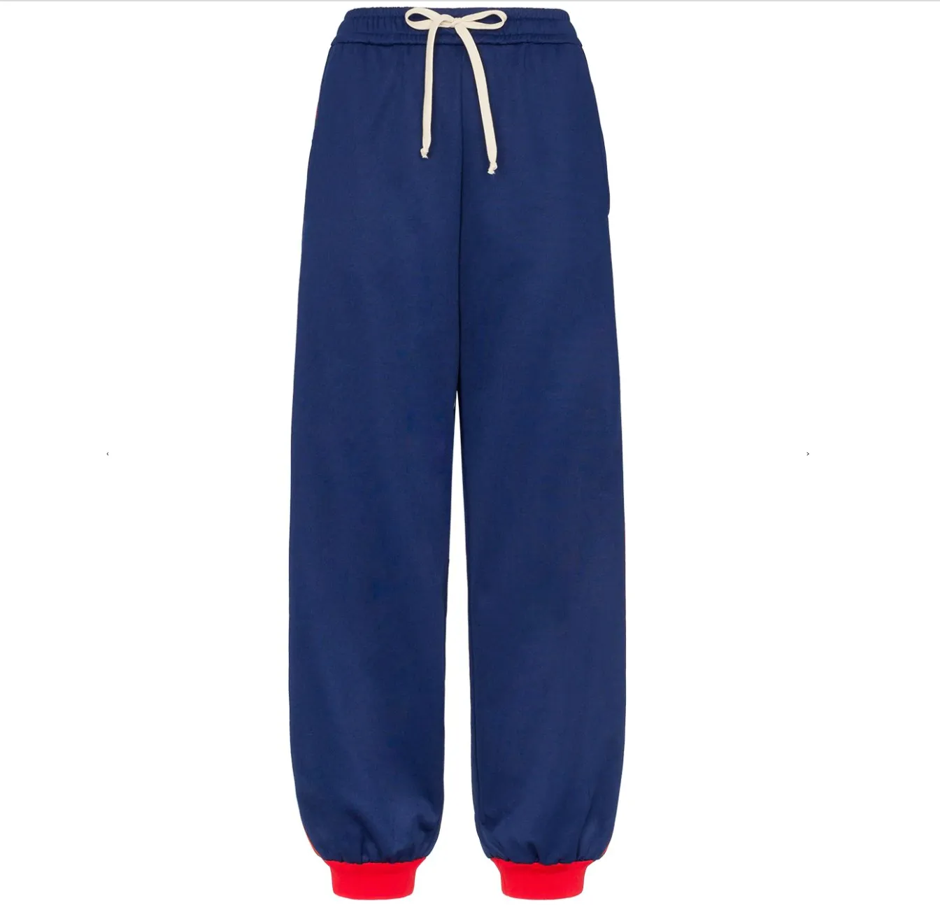 Gucci GG Logo Stripe Jersey Track Pants in Blue