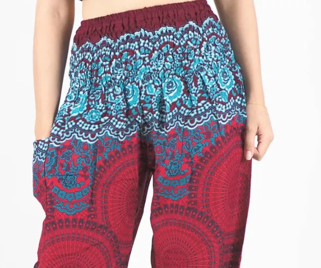 Gypsy Pants - Honeycomb Lace, Fire & Ice