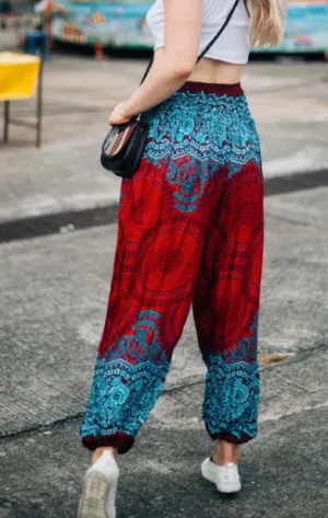 Gypsy Pants - Honeycomb Lace, Fire & Ice