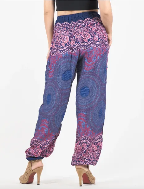 Gypsy Pants - Honeycomb Lace, Lavender & Rose