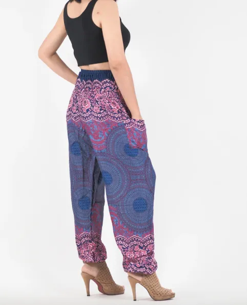 Gypsy Pants - Honeycomb Lace, Lavender & Rose