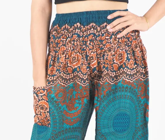 Gypsy Pants - Honeycomb Lace, Sand & Sea