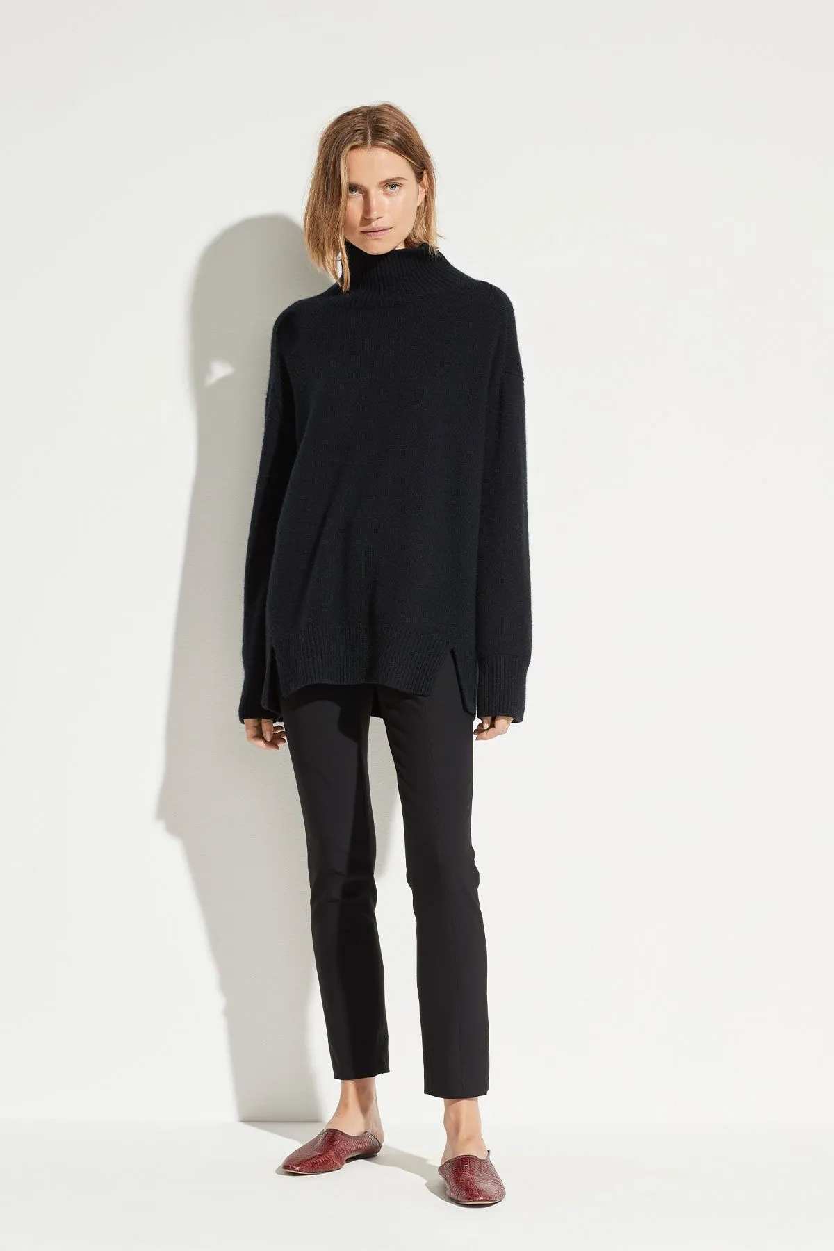 High Rise Cigarette Pant Black
