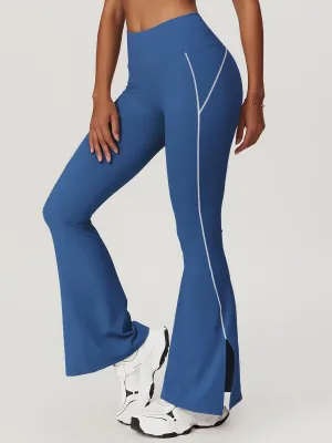 High Waist Hip-Lifting Flare Leggings