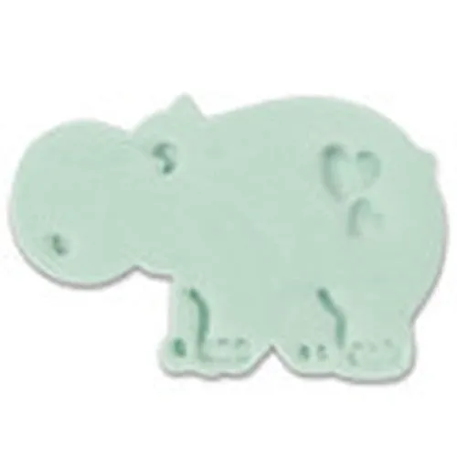 Hippopotamus Cookie Cutter Stamper with Ejector - Discoloured