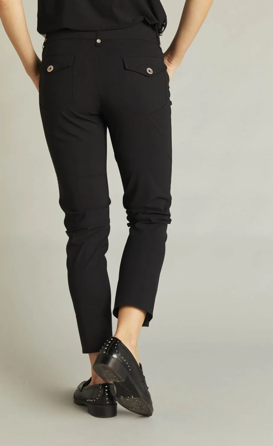 Indies Black Epatant Pant