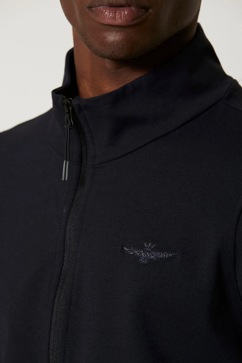 Interlock Sweatshirt With Printed Logo