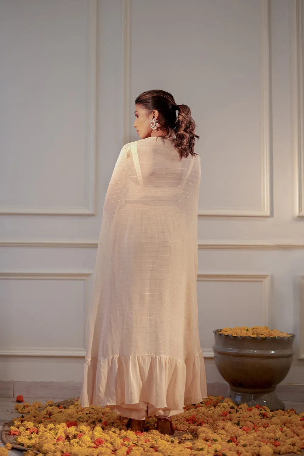 Ivory Sequin Kurta