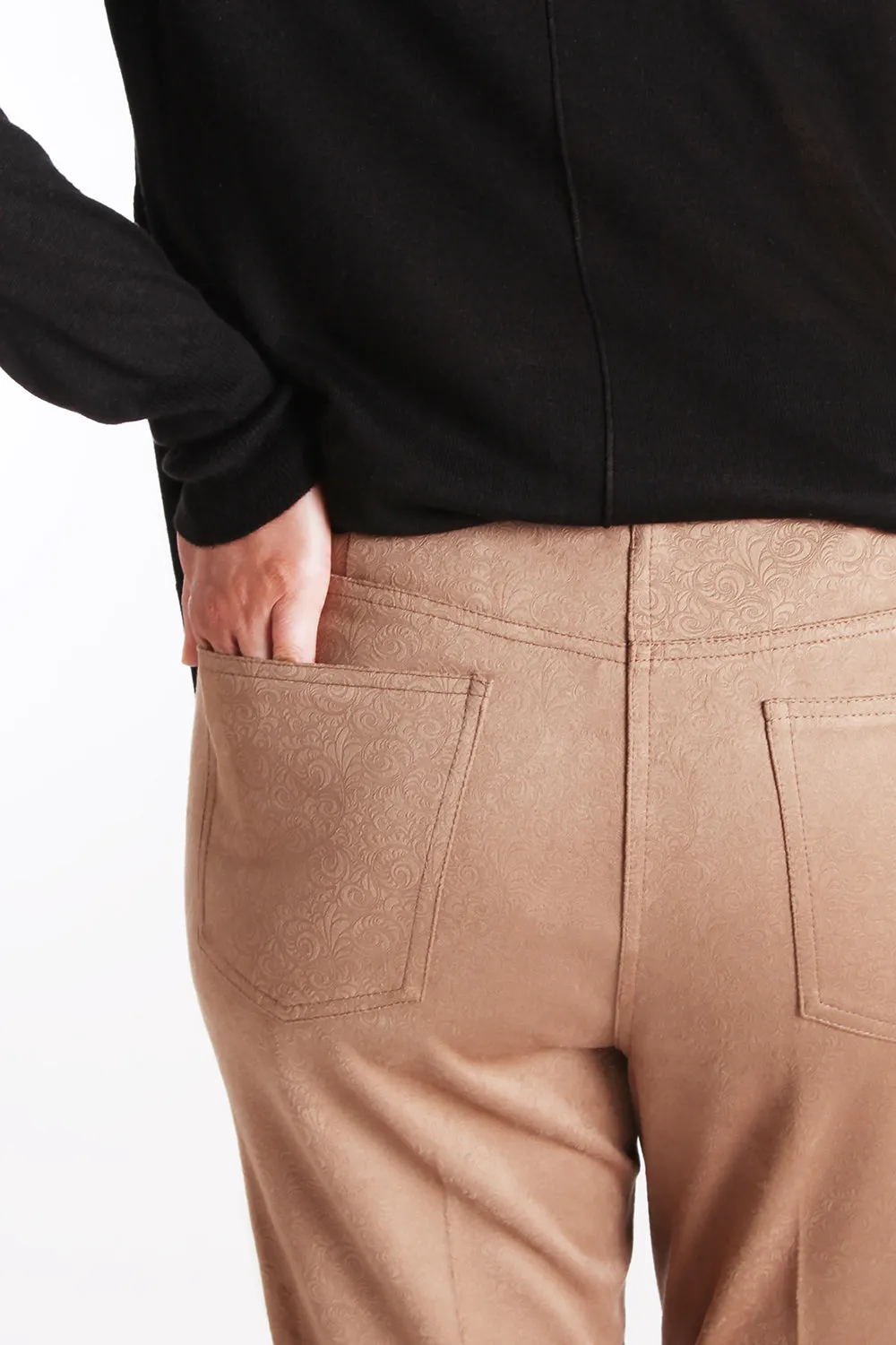 Ivy Jegging - Embossed Faux Suede: FINAL SALE