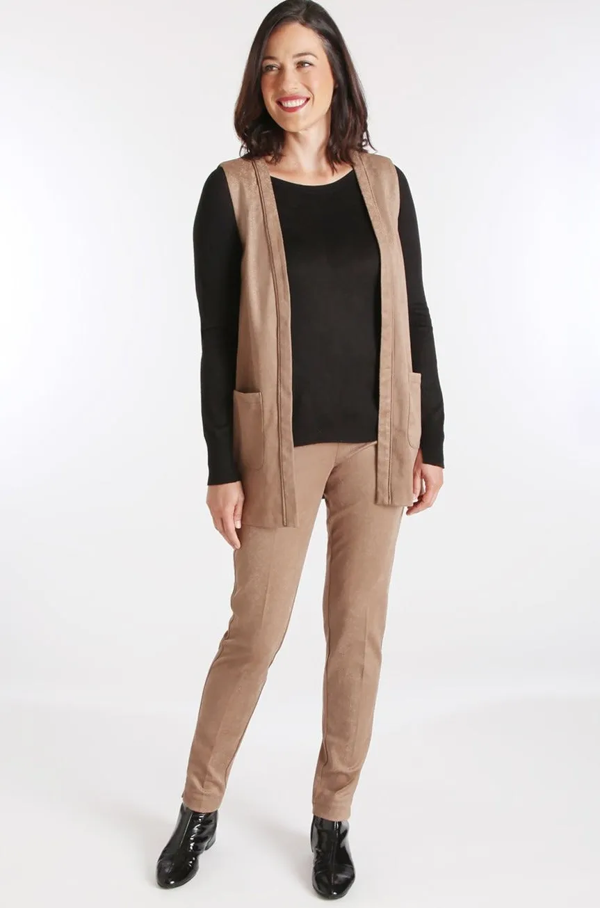 Ivy Jegging - Embossed Faux Suede: FINAL SALE