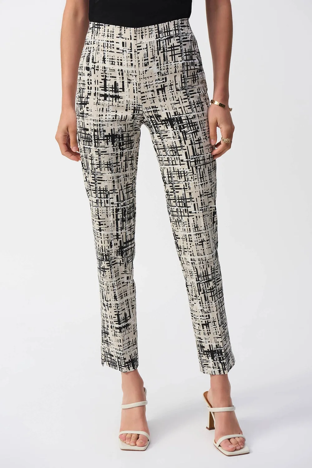 Joseph Ribkoff Millennium Abstract Print Slim Fit Pants Jr251259