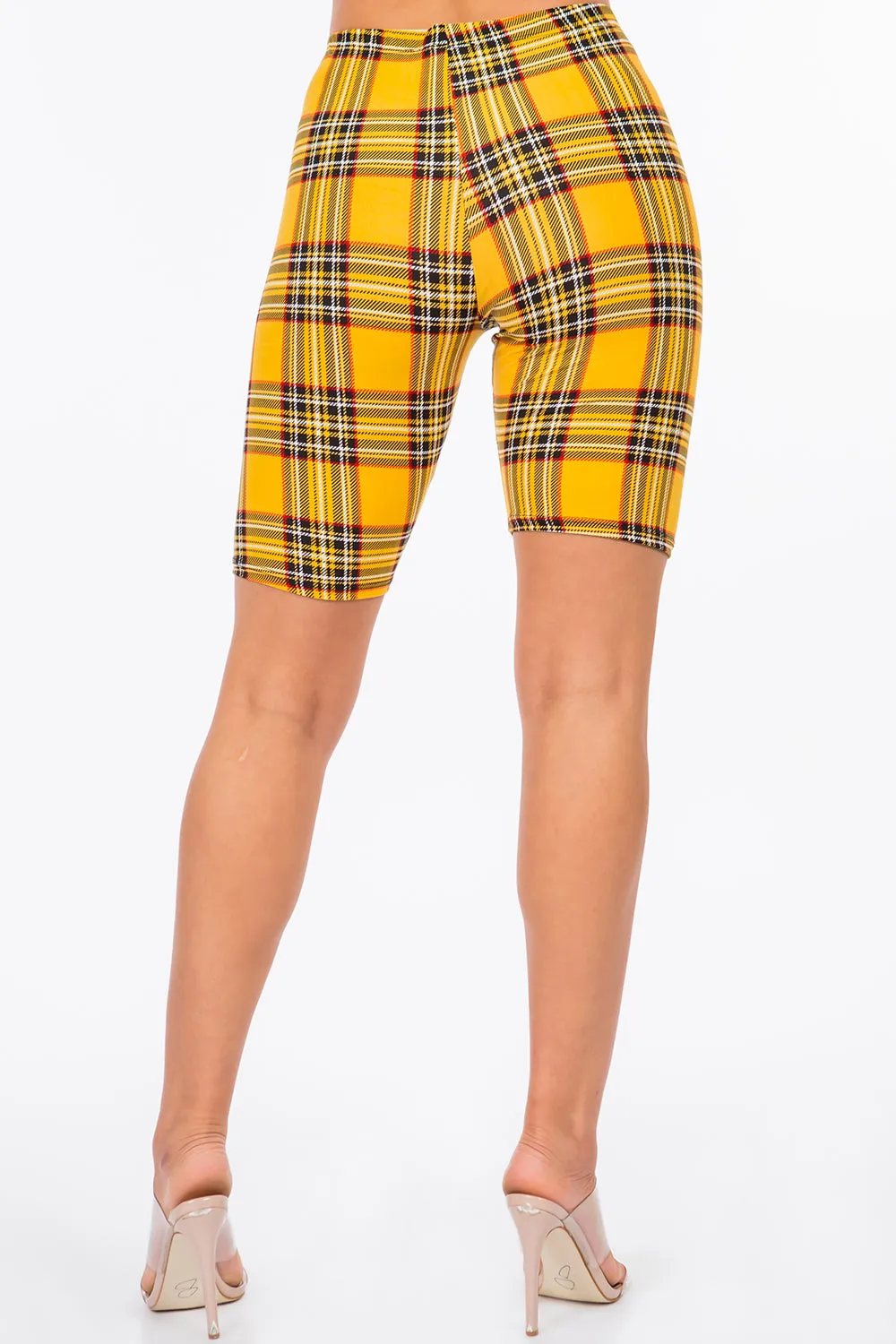 Kaylee Biker Shorts - Yellow
