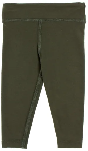 KicKee Pants Solid Succulent Performance Jersey Leggings with Waistband