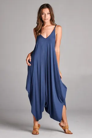 KIMMIE SOLID JUMPER GREY/BLUE
