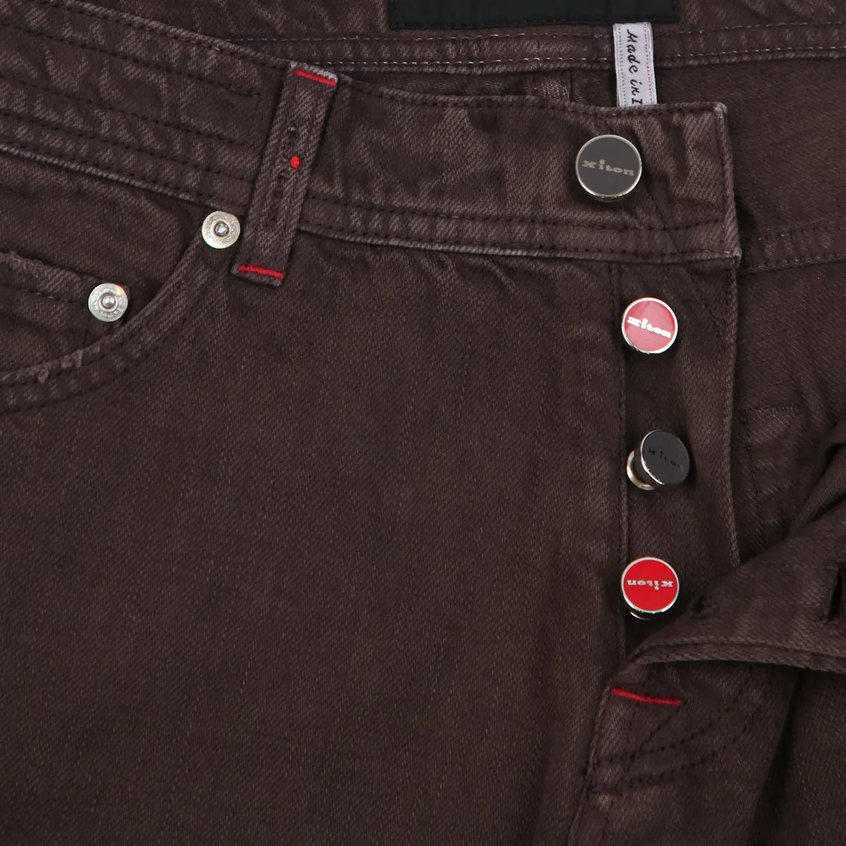 Kiton Brown Jeans - Slim