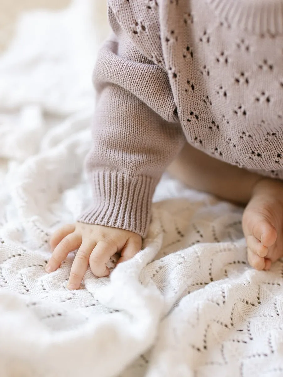 Knit Romper - Dusty Lilac