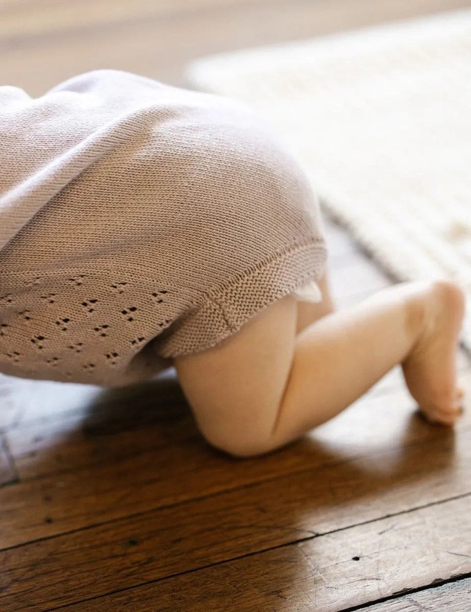 Knit Romper - Dusty Lilac