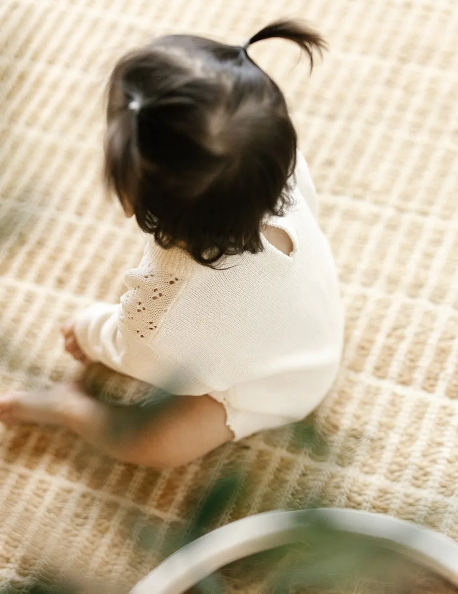 Knit Romper - Milk