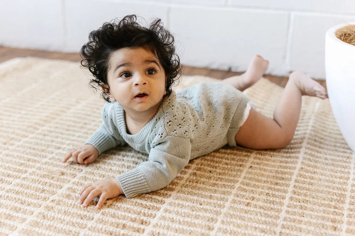 Knit Romper - Surf