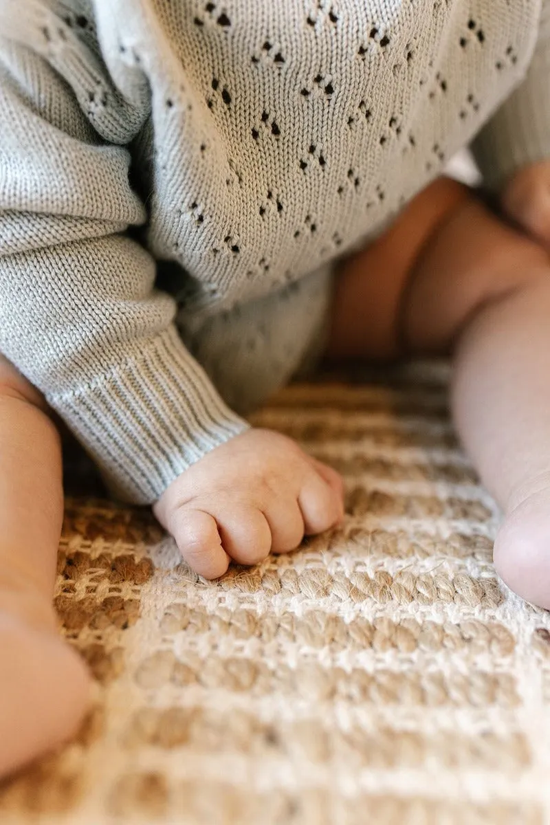 Knit Romper - Surf