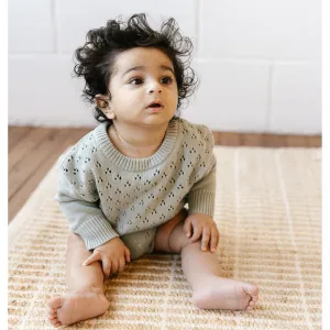 Knit Romper - Surf