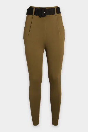 Knitted Jogger Pant in Khaki