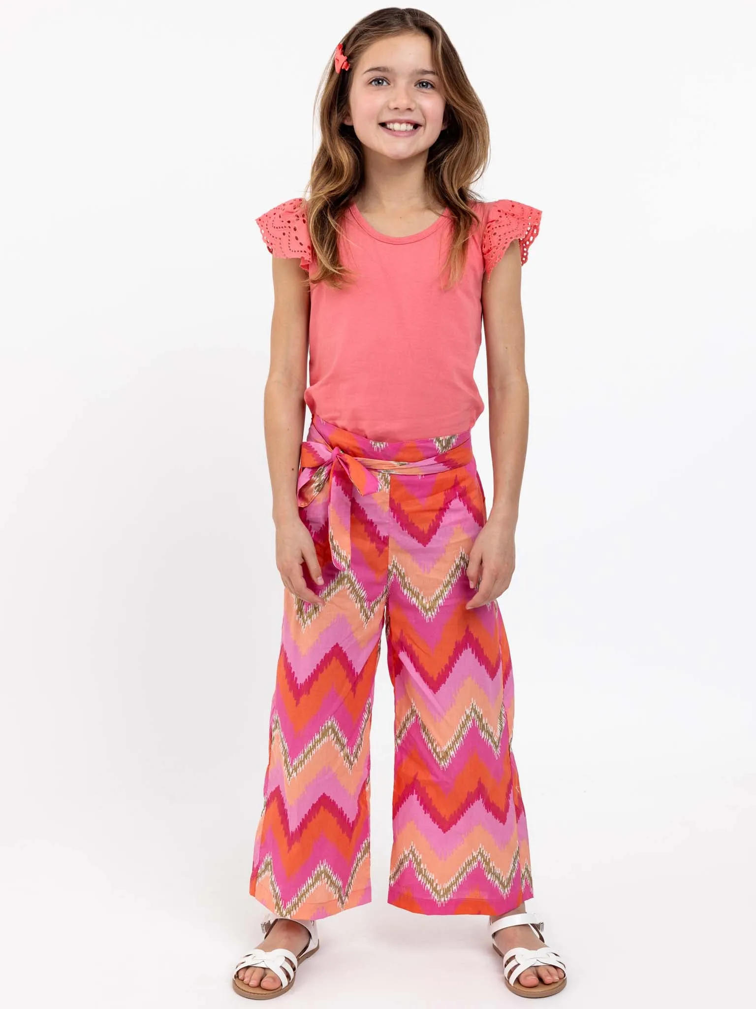 Lace Shoulder Sunset Tee