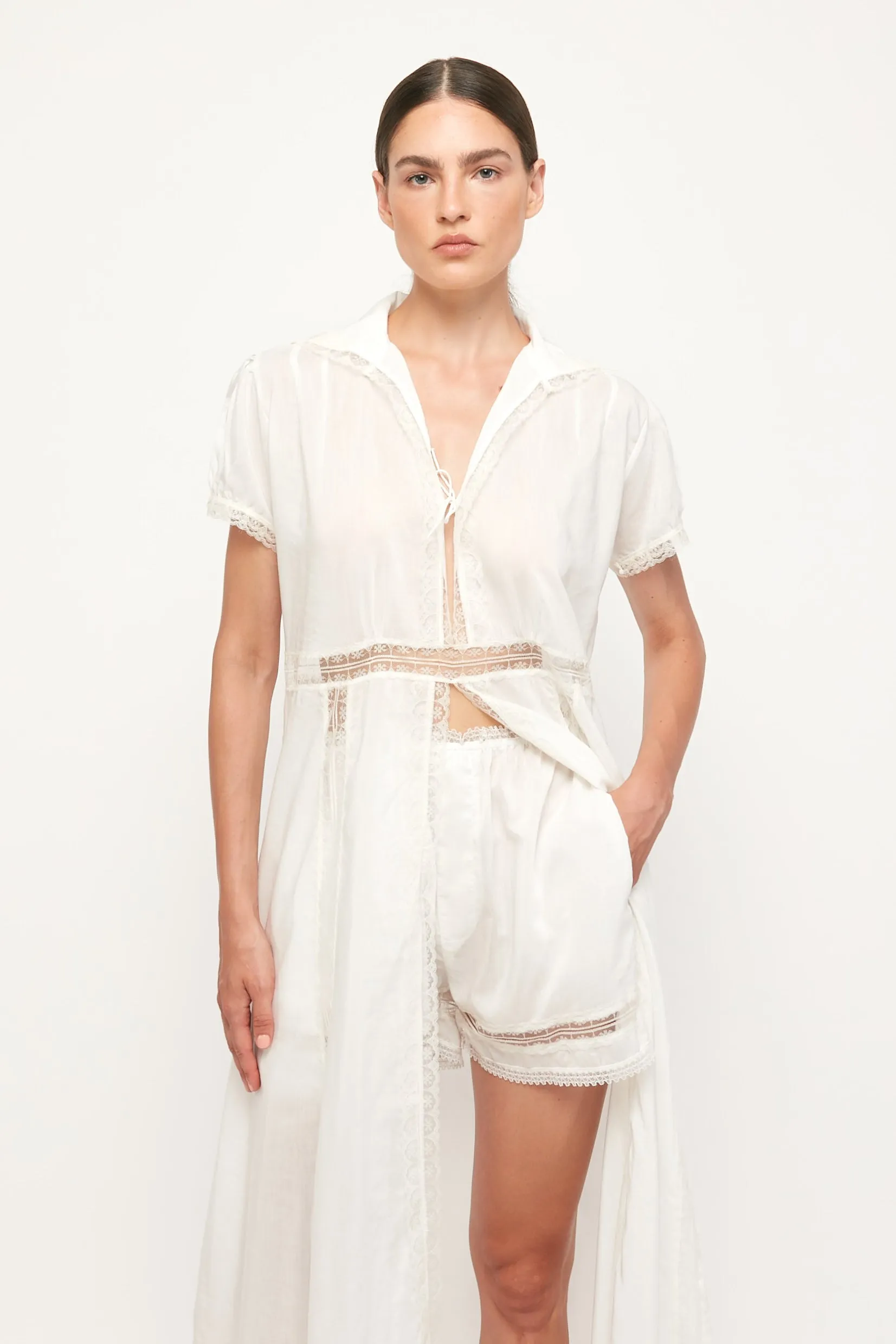 Lace Trim Pelisse | Lace Trim Short