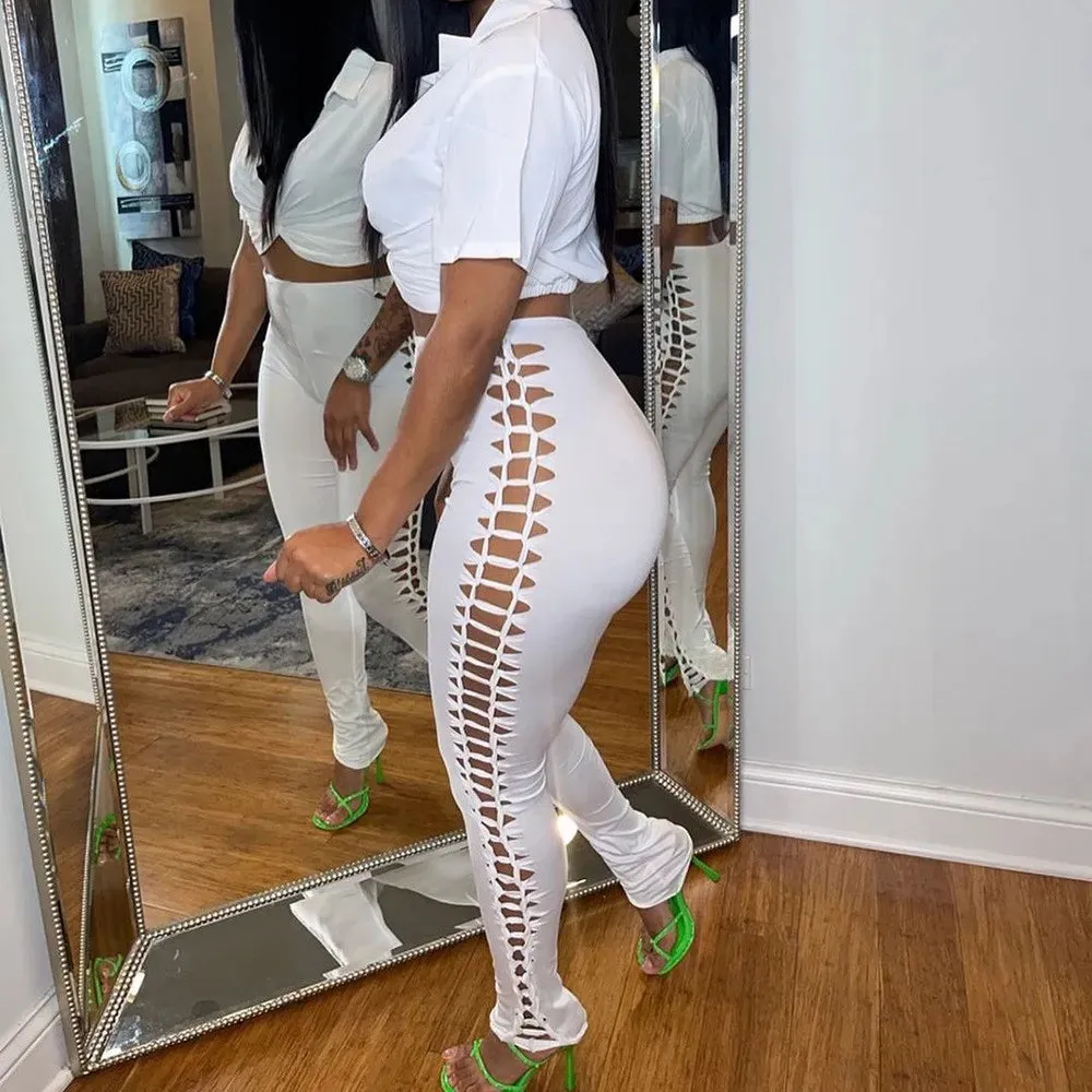 Lace Up Leggings