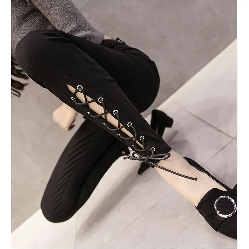 Lace-Up Pants
