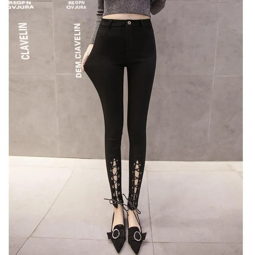 Lace-Up Pants