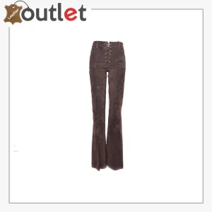 Leather Pants Brown