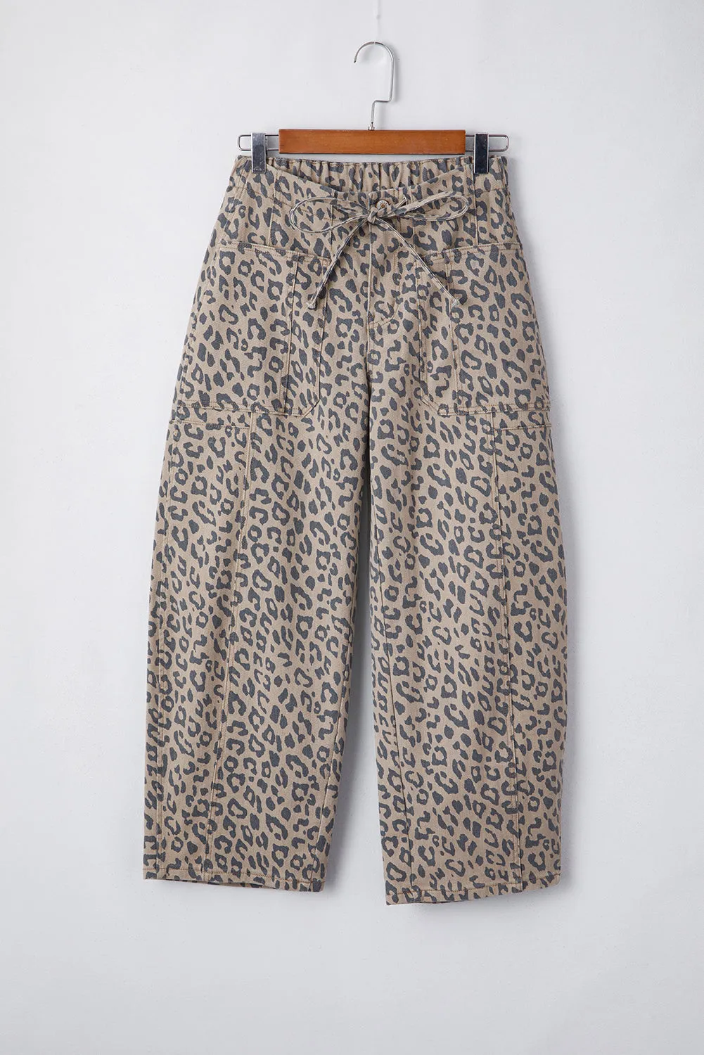 Leopard Wide Leg Jeans