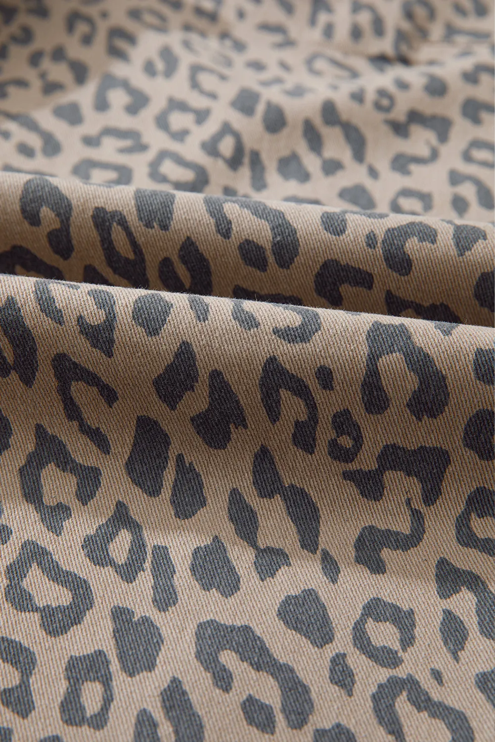 Leopard Wide Leg Jeans