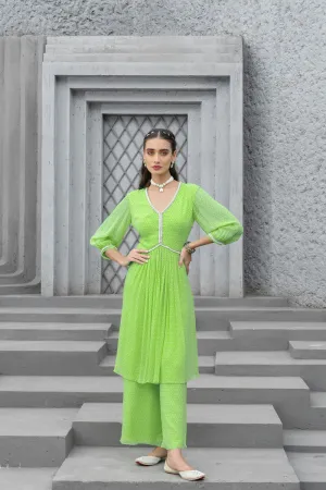 Lime Green Kurta Set