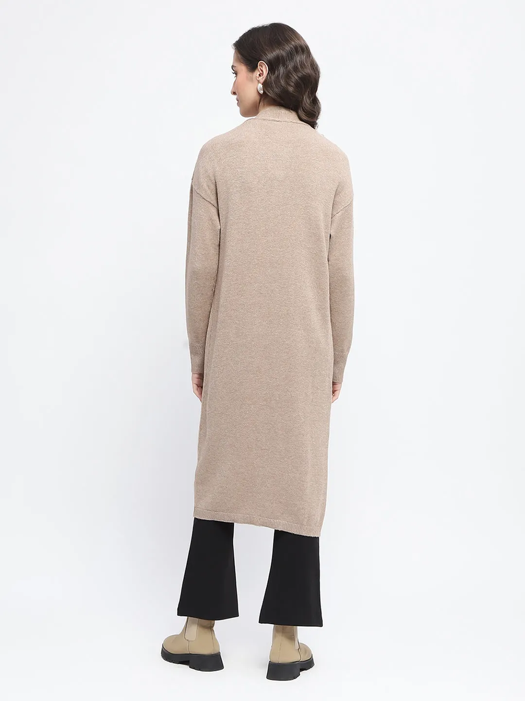 Madame Open Front Khaki Shrug