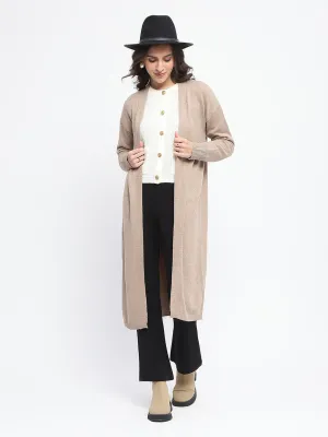 Madame Open Front Khaki Shrug