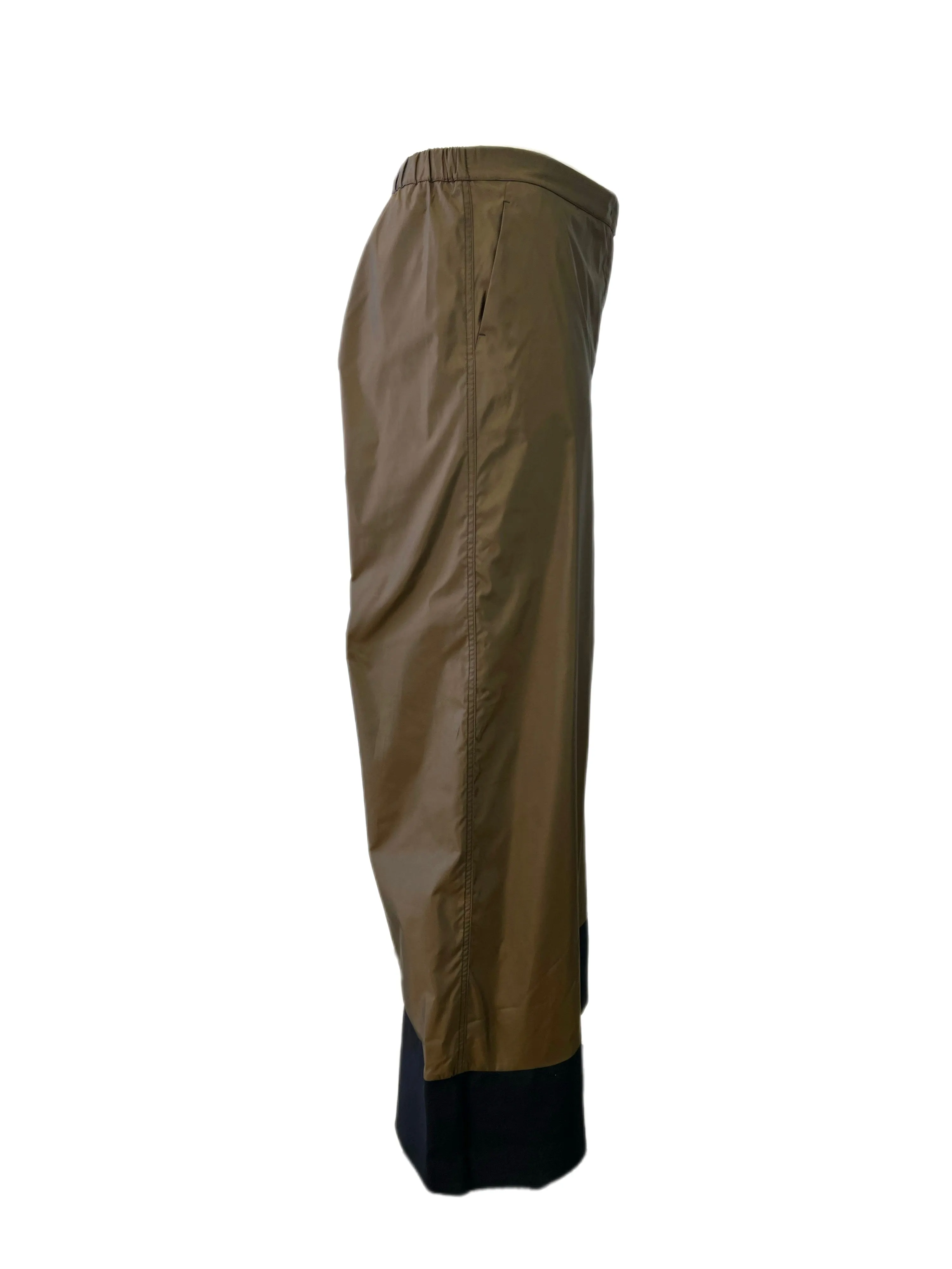 Marina Rinaldi Women's Brown Reporter High Rise Wide Leg Pants