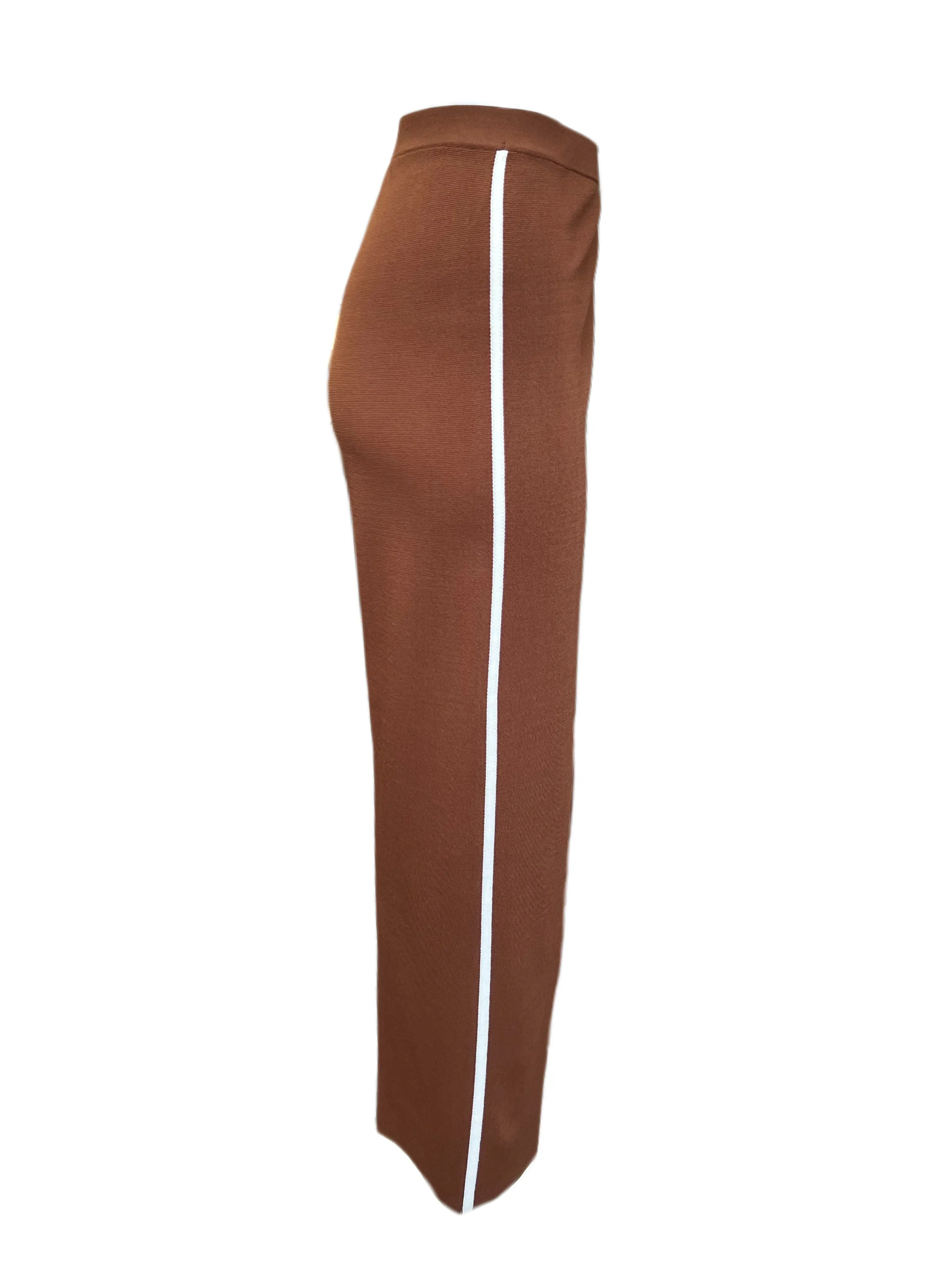 Marina Rinaldi Women's Brown Ubicare Knitted Pants NWT