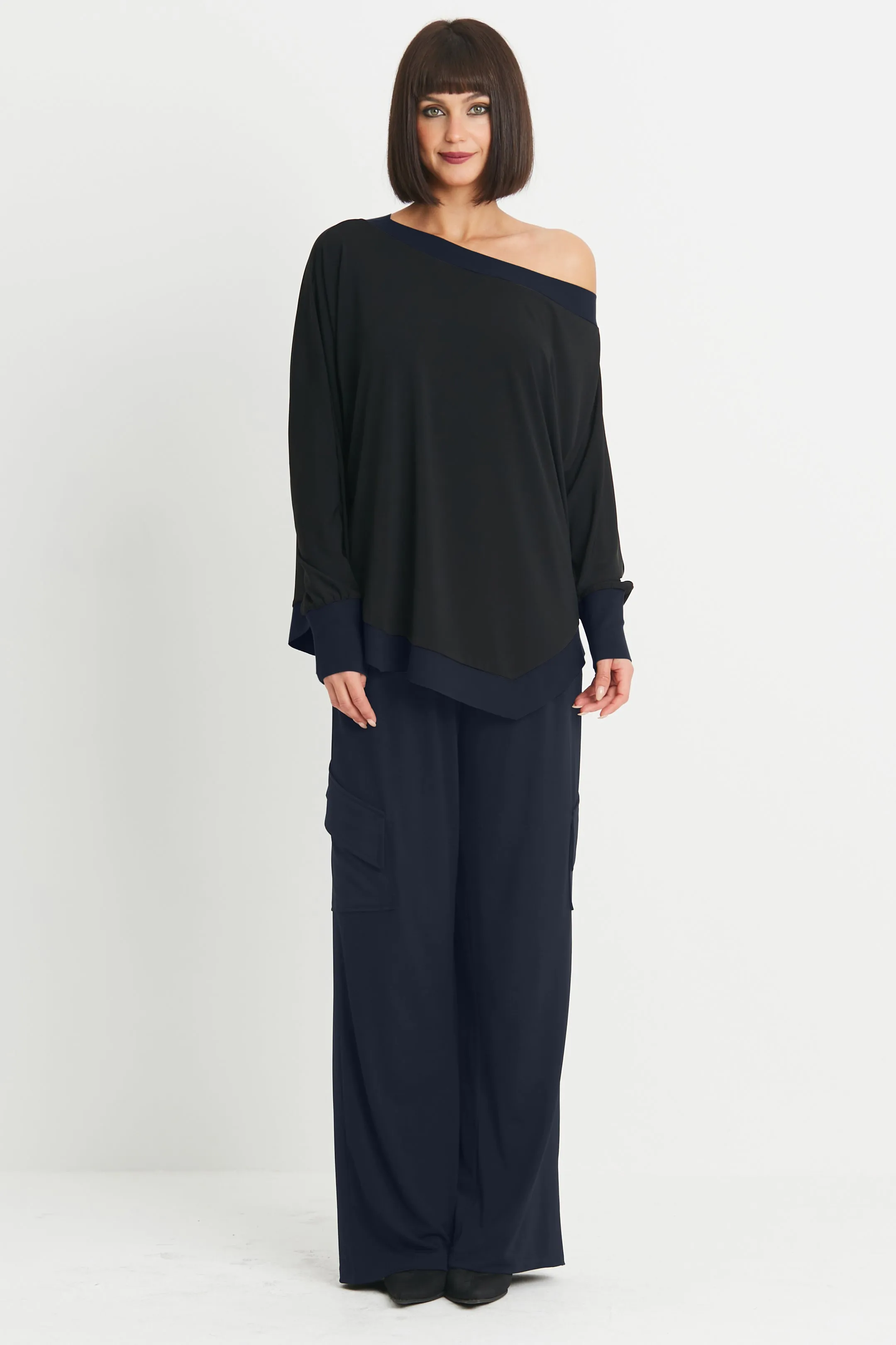 Matte Jersey Angle Pocket Pants