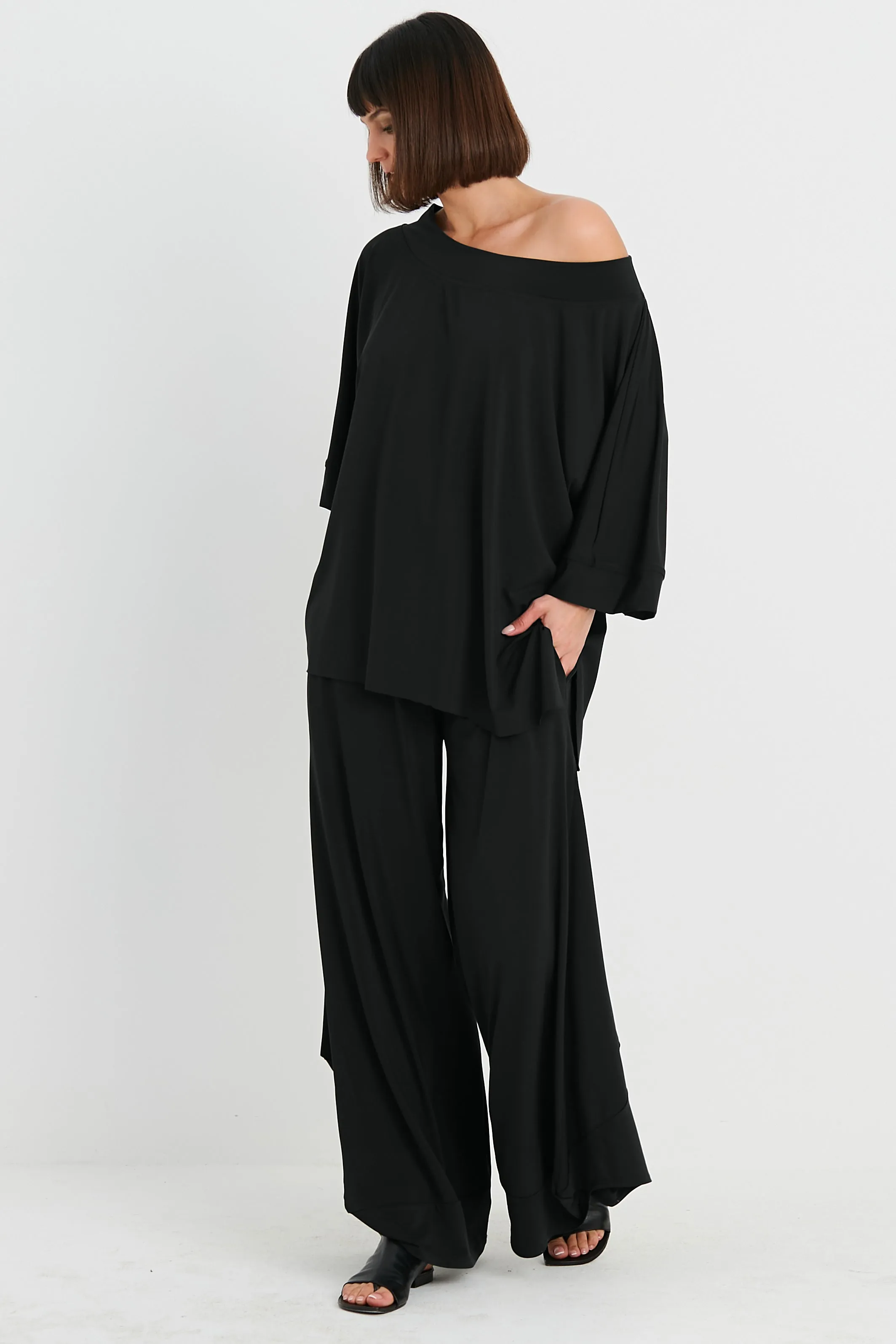 Matte Jersey Balloon Pants